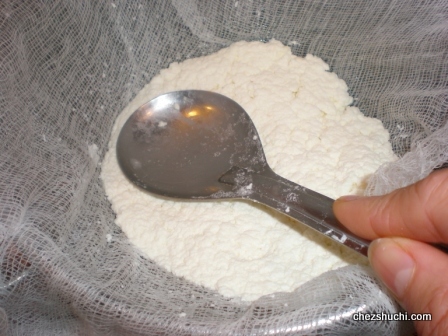 paneer making